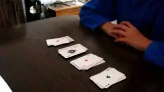 Kartentrick mit Erklärung (die vier Asse)