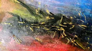 Texture painting, acrylic painting tutorials 