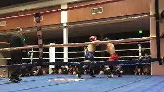 Amateur Muay Thai Fight- Alexis Cardona Vs. Adrian Diaz (Round 3)