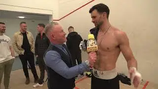 Interview with Lewis Huxley after his fight at the Benfield & Pyman Fight Night 11/03/2023