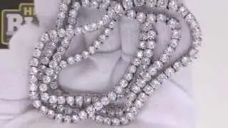 Never Tarnish 1 Row Lab Made Diamond Tennis Chain | Bling Bling Jewelry