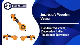 Wooden Veena, Handcrafted Veena ,Decorative Indian Traditional Showpiece (Make in India) #toys