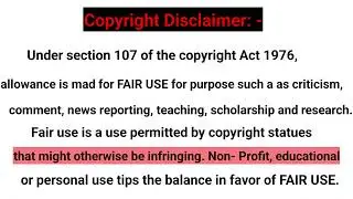 Youtube Disclaimer | No copyright | Copyright free Video | Sajan Classes| Free Video #disclaimer