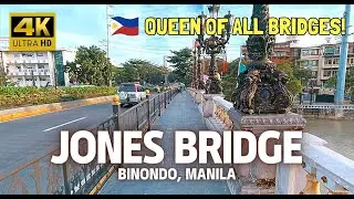 BEAUTIFUL JONES BRIDGE Full Walking Tour! Restored HISTORICAL Bridge in Binondo Manila! Philippines