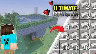 Minecraft easy & fast iron farm 1.21+ 🔥 (iron farm tutorial) in Hindi