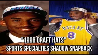 1996 NBA DRAFT HATS (Sports Specialties Shadow snapback.)