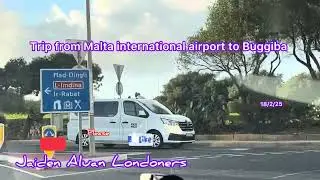 Trip from Malta 🇲🇹 international airport to Bagibba #travel #jaiden aluan