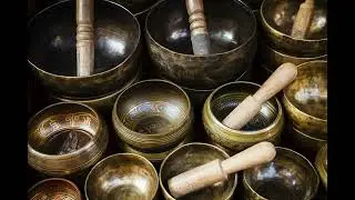 1 HOUR Tibetan Singing Bowl Sounds - Singing Bowls - Natural sounds Relaxation, Trans, Meditation,