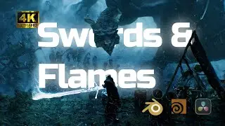 Chasm's Call 3D Render challenge - Swords & Flames