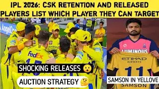 IPL 2026: CSK RETENTION AND RELEASED PLAYERS LIST OUT #ipl #videos #iplupdates