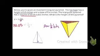 Find height of triangular pyramid given volume