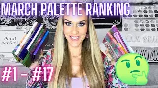 MARCH EYESHADOW PALETTE RANKING (ADEPT, GLAMINATRIX, NOMAD, MELT, GOURMANDE GIRLS & DRUGSTORE)