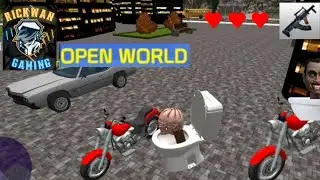Petualangan Skibidi toilet melawan manusia robot | Game Skibidi toilet open world mirip GTA
