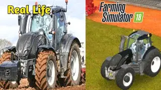 Valtra T 234  Tractor || Real Life Vs Farming Simulator 18 || Gameplay ||