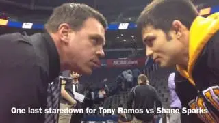 Ramos vs. Shane Sparks in a staredown