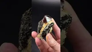 Apatite Included Zircon Crystal on Biotite Schist & Carbonatite Matrix, Shigar Valley, Pakistan