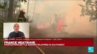 Wildfires creating dangerous conditions in the southwest of France &bull; FRANCE 24 English