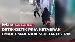Pria ini Pura-Pura Pingsan Saat Kesenggol Sepeda Listrik | Pagi-Pagi Seru