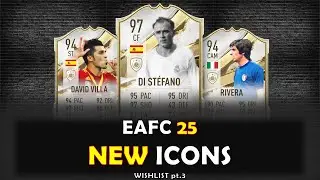 ⚽️ EAFC25 NEW ICONS Whishlist!!! pt.3⚽️ ft. David Villa, Beckham, Muller...