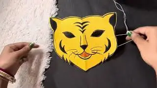 #Tiger mask #diy #papermusk