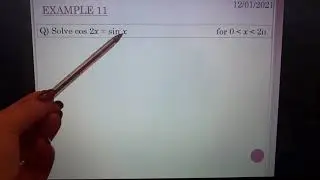 Higher Maths Addition Formulae - Trig Equations Involving Double Angle Formulae