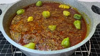 HOW TO MAKE TASTY GHANA🇬🇭 OKRO SOUP|  CHICKEN OKRA SOUP RECIPE! #food 