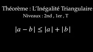 Démonstration inégalité triangulaire