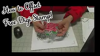 Create an offset on a FREE Digi Stamp