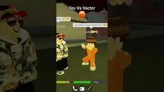 Gru Vs Vector😡 #viral #entertaining #entertainment #roblox #funny #coems #dahood #minion #vector