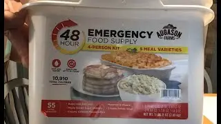 48 Hour Emergency Food Bucket Four Person Kit From Wal Mart Unboxing Augason Farms