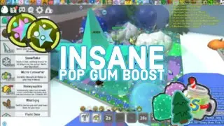 INSANE POP GUM BOOST WITH TIDE POPPER! *200B STAR* | Bee Swarm Simulator