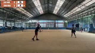 Rancho Uno Tennis (Dec 22): Zeke-Bea vs Leo-Jam