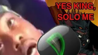 AQWorlds Archfiend Dragonlord Solo With Rogue (Digging In Him)