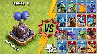 Air bombs vs Air troops in Clash of Clans
