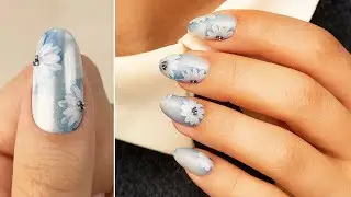 Watercolor Chrome Nails: Easy 3D Flower Nail Art Tutorial
