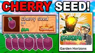 Using CHERRY SEED to GET RICH!! in Garden Horizons ROBLOX