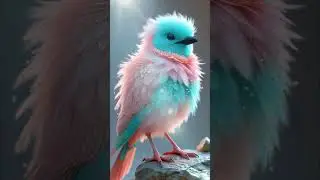 Beautiful magical bird