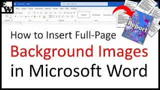 Как вставить фоновые изображения на всю страницу в Microsoft Word (ПК и Mac)