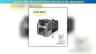 Today Only Expandable Cat Backpack Carrier &ndash; Large Space, Portable & Foldable, Breathable Pet Trave