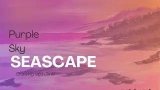 Painting Tutorial - Easy Purple Sky Sunset Seascape / Ocean Step By Step ( Beginner To Intermediate)