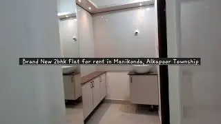 Brand New Semi Furnished 3bhk Flat fkr Rent in a Standalone Apartment at Manikonda Alkapoor Township