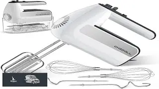 5 Speed Electric Hand Mixer 800W Handheld Mixer with Turbo for Baking