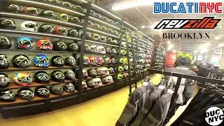 the NEW REVZILLA store in BROOKLYN, New York with The illestrator - Ducati NYC Vlog v1648