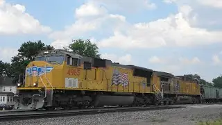 UP 4965 Ballast Train w/ CSX, Grand Mound, IA 6/3/23