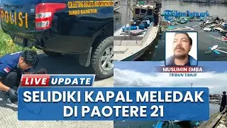 Polisi Selidiki Penyebab Meledaknya Kapal Ikan di Pelabuhan Paotere