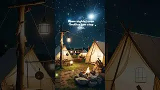 Between Fireflies and Memory #fantasy #fireflies #magical #camping #ai