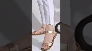 Fashionable & Comfortable Golden Sandals for Women & Girls #shorts