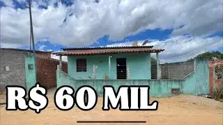 R$ 60 MIL CASA 2 QUARTOS SALA COZINHA BANHEIRO 6 KM SALGADO 79999632431