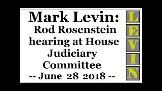 LEVIN: Rod Rosenstein hearing at House Judiciary Committee (June 28 2018)