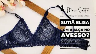 Como costurar um sutiã de renda sem bojo com elástico primavera na base!